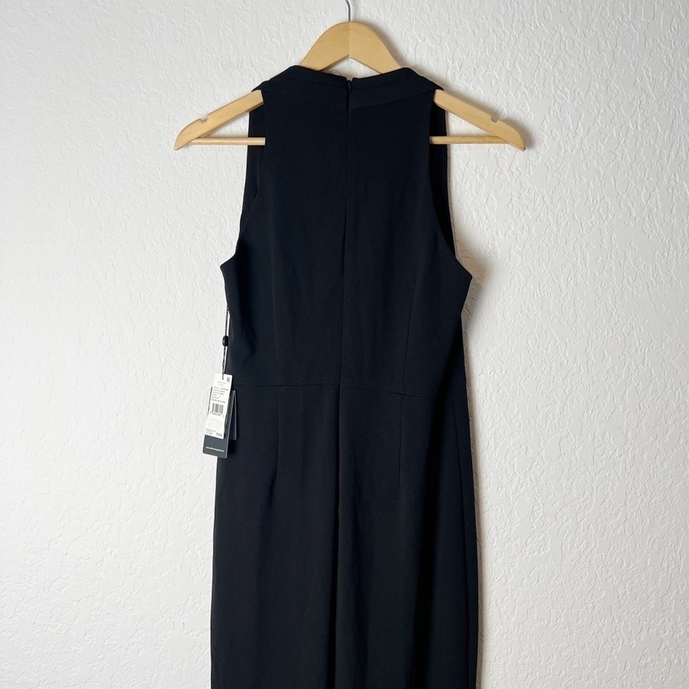 ADRIANNA PAPELL Slitted Halter Sheath Dress 8 - Picture 5 of 10